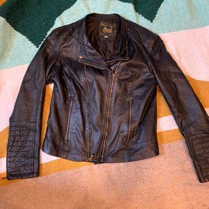 Italian Black Leather Jacket